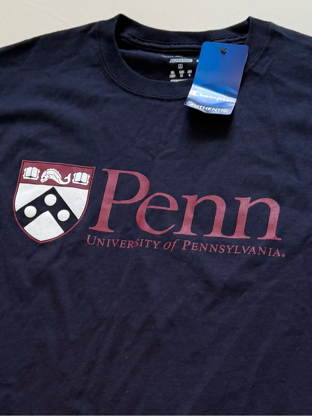 Champion Navy Penn University of Pennsylvania Graphic Tee